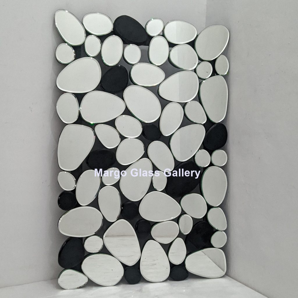 MG 004784 Modern Mirror Wall Stone Uk 120 cm x 80 cm – Luxury decorative mirror mirror premium quality glass with ornate frame handcrafted in Indonesia