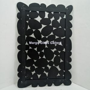 MG 004784 Modern Mirror Wall Stone Uk 120 cm x 80 cm – Elegant decorative mirror mirror premium quality glass with ornate frame handcrafted in Indonesia