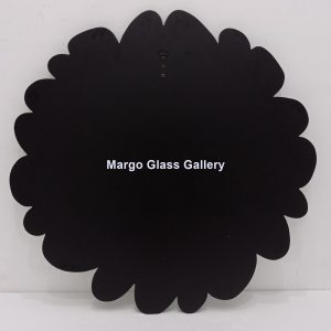 MG 004788 Round Modern Mirror Stone 80 x 80 cm – Classic decorative mirror mirror premium quality glass with ornate frame handcrafted in Indonesia