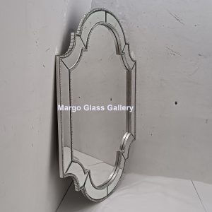 MG 004792 Modern Mirror Uk. 140 cm x 100 cm List Silver – Artisan decorative mirror mirror premium quality glass with ornate frame handcrafted in Indonesia