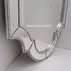MG 004792 Modern Mirror Uk. 140 cm x 100 cm List Silver – Luxury decorative mirror mirror premium quality glass with ornate frame handcrafted in Indonesia