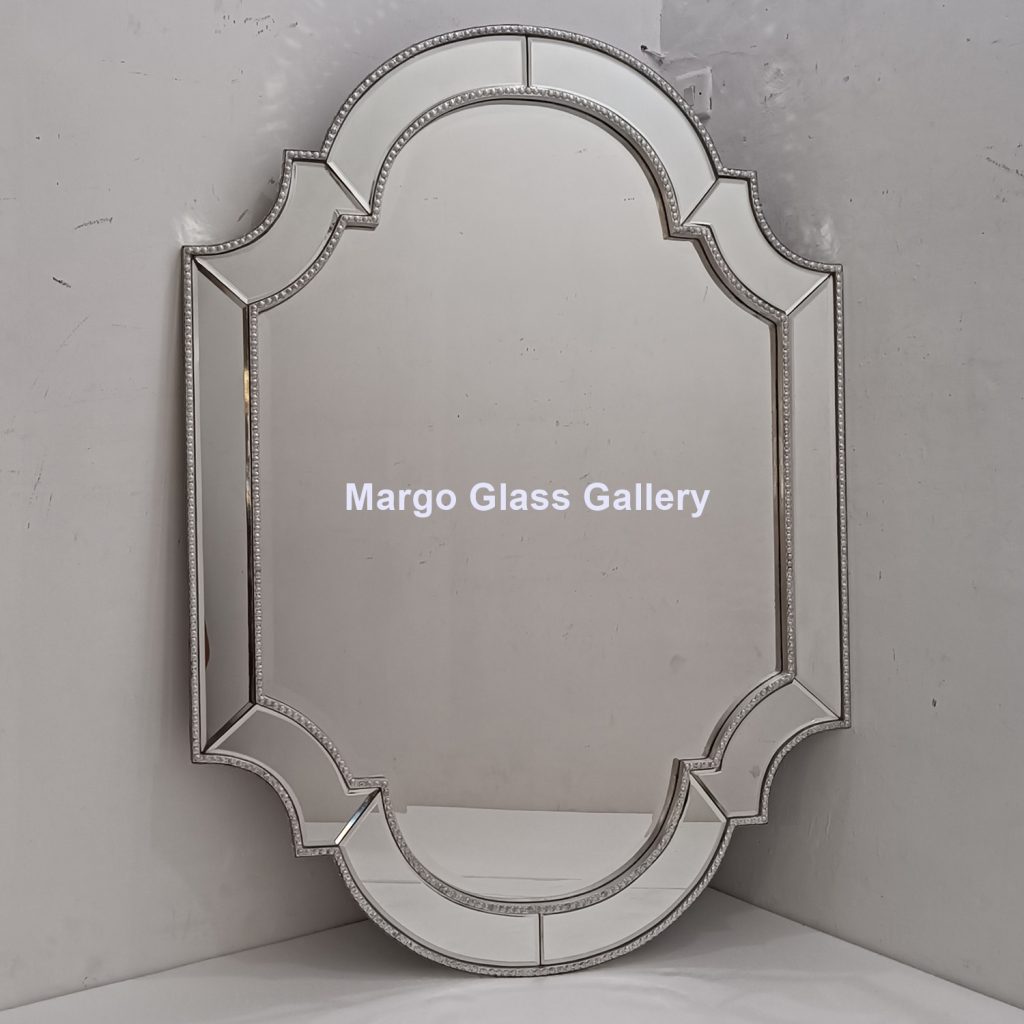 MG 004792 Modern Mirror Uk. 140 cm x 100 cm List Silver – Artisan decorative mirror mirror premium quality glass with ornate frame handcrafted in Indonesia