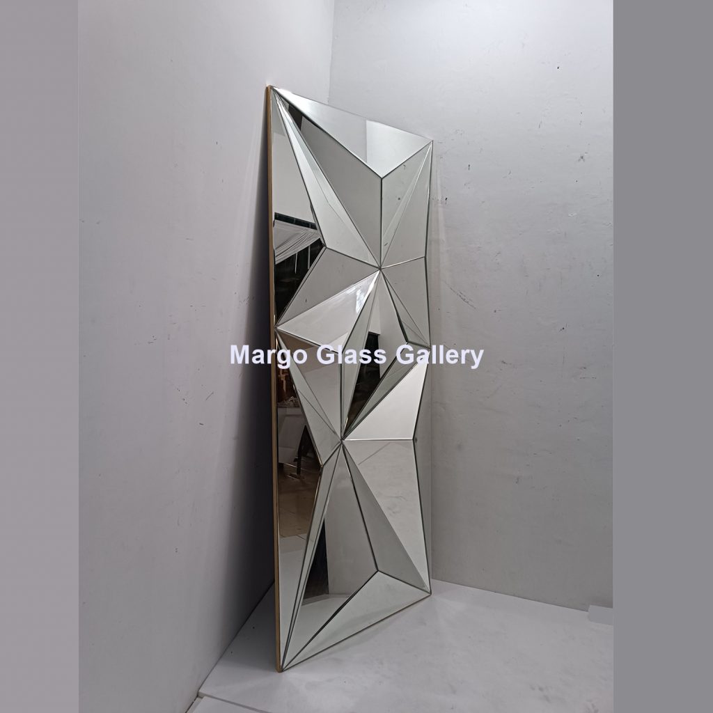 MG 004796 Modern Mirror 3D Frame Gold Uk 216,5 cm x 87 cm – Luxury decorative mirror mirror premium quality glass with ornate frame handcrafted in Indonesia