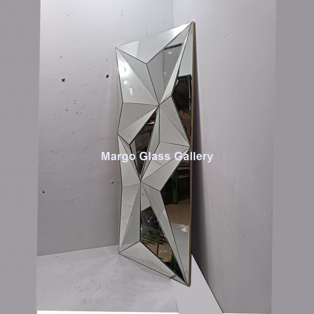 MG 004796 Modern Mirror 3D Frame Gold Uk 216,5 cm x 87 cm – Premium decorative mirror mirror premium quality glass with ornate frame handcrafted in Indonesia