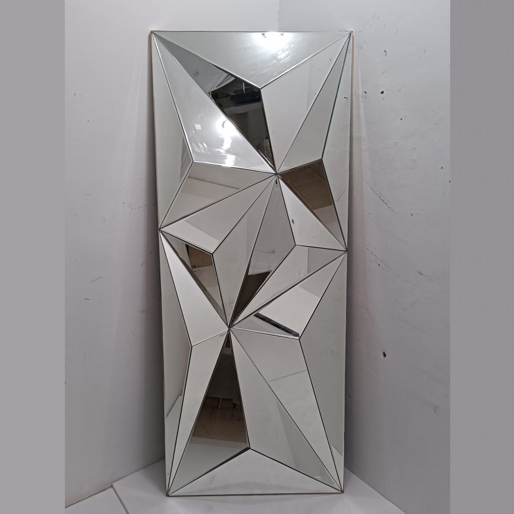 MG 004796 Modern Mirror 3D Frame Gold Uk 216,5 cm x 87 cm – Elegant decorative mirror mirror premium quality glass with ornate frame handcrafted in Indonesia
