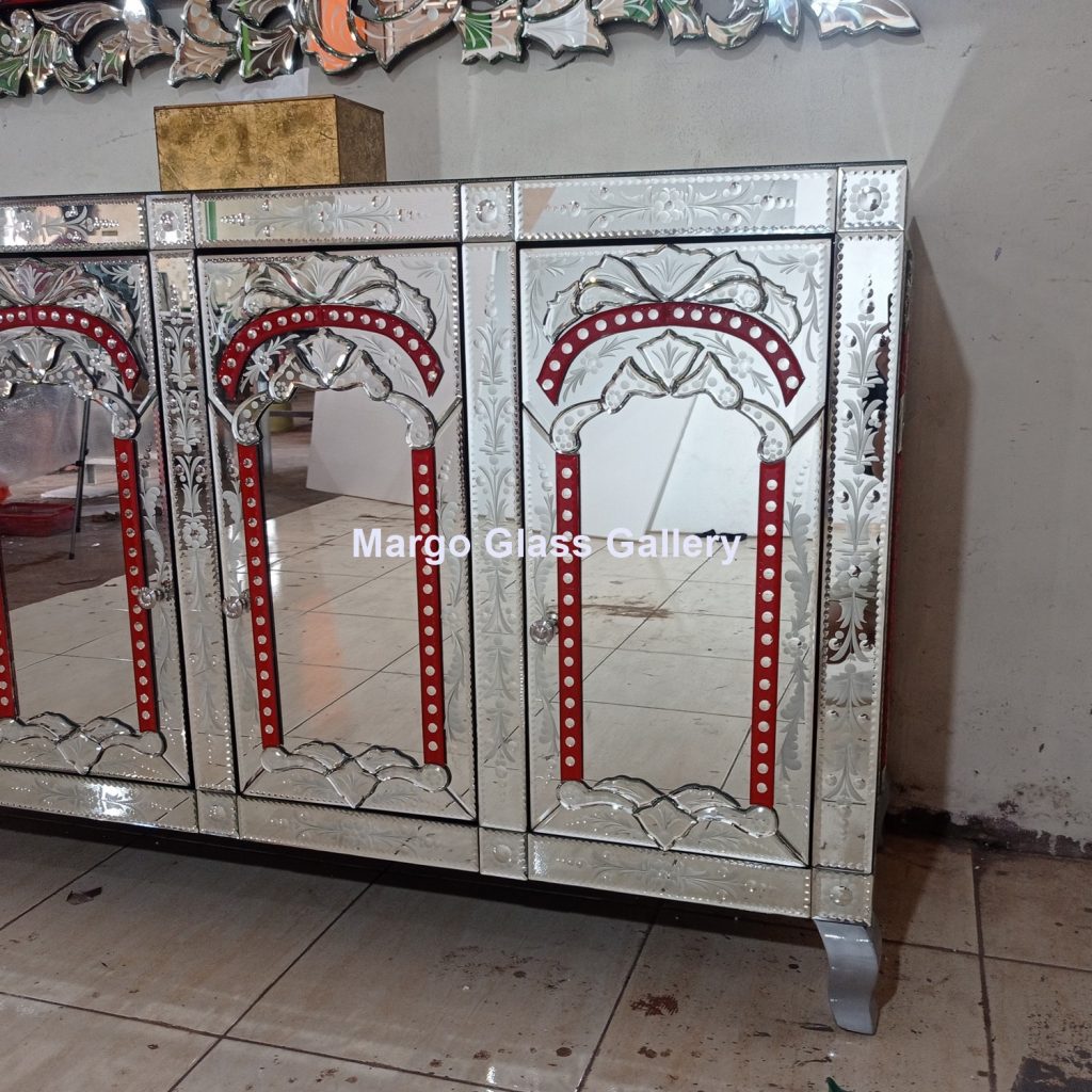 MG 006297 Set Cemin Dan Kabinet Cermin 160 x 80 cm dan kabinet 160 x 50 x 90 cm – Artisan handcrafted mirror premium quality glass with ornate frame handcrafted in Indonesia