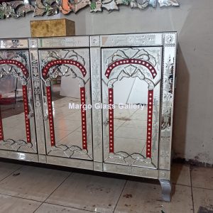 MG 006297 Set Cemin Dan Kabinet Cermin 160 x 80 cm dan kabinet 160 x 50 x 90 cm – Artisan handcrafted mirror premium quality glass with ornate frame handcrafted in Indonesia