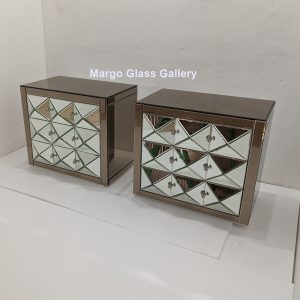 MG 006299 Nakas Brown Silver Uk 75 x45x 65 cm laci Piramid 3D – Handcrafted handcrafted mirror premium quality glass with ornate frame handcrafted in Indonesia