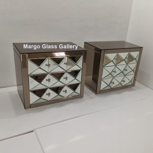 MG 006299 Nakas Brown Silver Uk 75 x45x 65 cm laci Piramid 3D – Luxury handcrafted mirror premium quality glass with ornate frame handcrafted in Indonesia