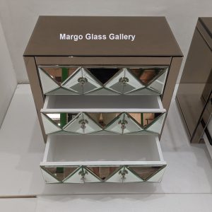 MG 006299 Nakas Brown Silver Uk 75 x45x 65 cm laci Piramid 3D – Elegant handcrafted mirror premium quality glass with ornate frame handcrafted in Indonesia