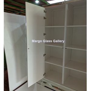 MG 006302 Lemari 2 Pintu Semua Rak WDH 120 x 50 x 200 cm – Artisan handcrafted mirror premium quality glass with ornate frame handcrafted in Indonesia