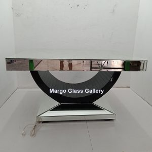 MG 006304 Meeting Table Uk 147 cm x 121 cm x 84 cm – Premium handcrafted mirror premium quality glass with ornate frame handcrafted in Indonesia