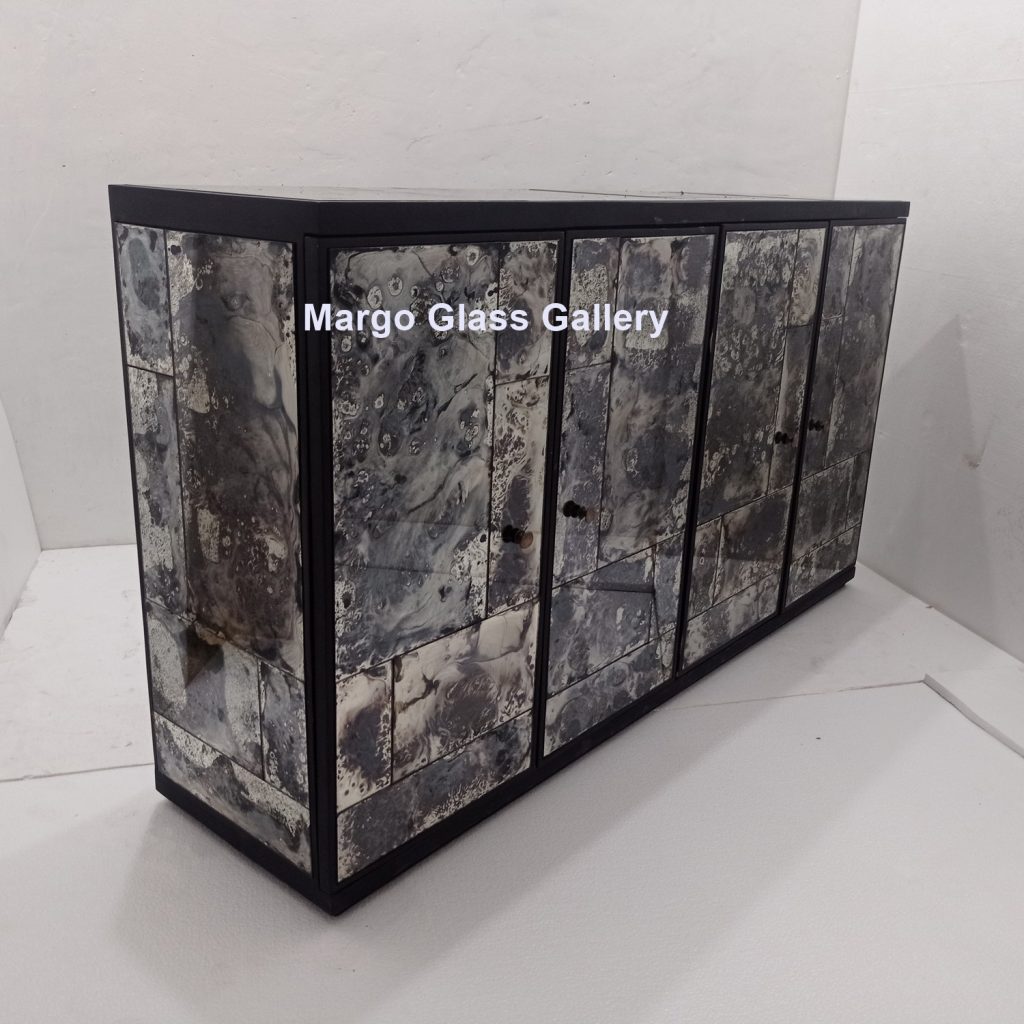 MG 006305 Cabinet Antique Miror uk 160 cm x 40 cm x 88 cm – Classic antique mirror antique glass with gold frame handcrafted in Indonesia