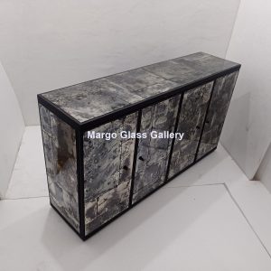 MG 006305 Cabinet Antique Miror uk 160 cm x 40 cm x 88 cm – Artisan antique mirror antique glass with gold frame handcrafted in Indonesia