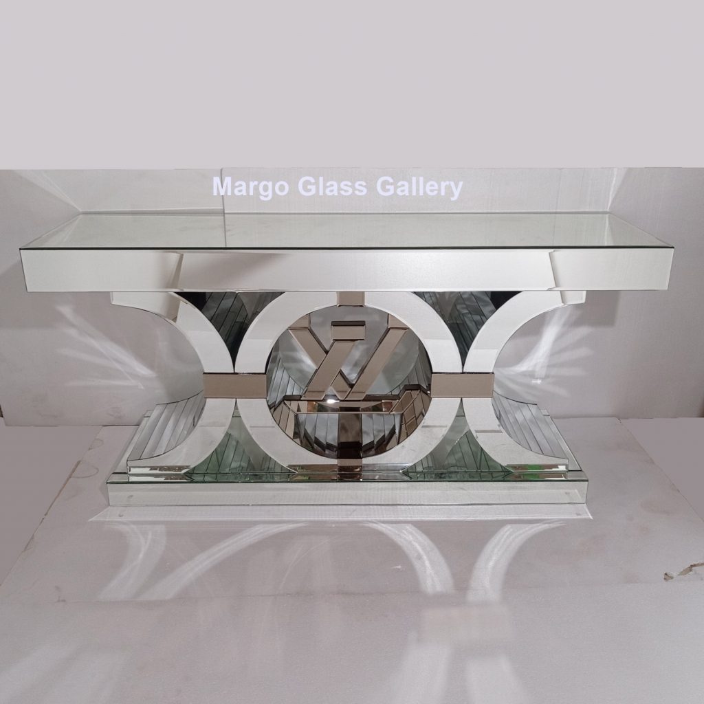 MG 006313 Table LV Uk 180 cm x 50 cm x 80 cm – Artisan handcrafted mirror premium quality glass with ornate frame handcrafted in Indonesia