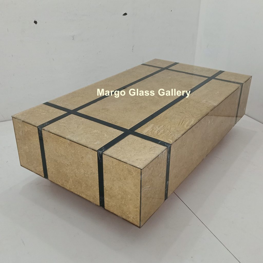 MG 006317 Coffe Table Gold Leaf Uk 141 x 81 x 43 cm – Handcrafted handcrafted mirror premium quality glass with ornate frame handcrafted in Indonesia
