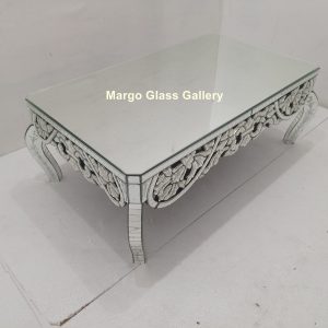 MG 006319 Table Venetian mirror 120 cm x 70 cm x 45 cm – Elegant venetian mirror hand-etched glass with ornate frame handcrafted in Indonesia