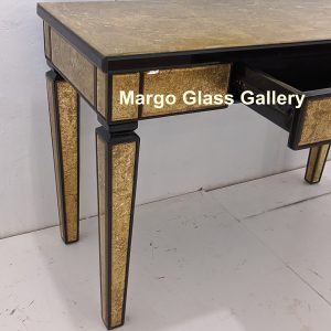 MG 006327 Verre Eglomise Mirror 120 cm x120 cm Table WDH 120 cm x 40 cm x 75 cm – Classic eglomise mirror silver eglomise glass handcrafted in Indonesia