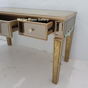 MG 006331 Desk Mirror Table 140 cm x 63 cm x 82 cm – Luxury decorative mirror mirror premium quality glass with ornate frame handcrafted in Indonesia