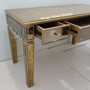 MG 006331 Desk Mirror Table 140 cm x 63 cm x 82 cm – Elegant decorative mirror mirror premium quality glass with ornate frame handcrafted in Indonesia