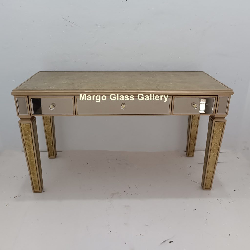 MG 006331 Desk Mirror Table 140 cm x 63 cm x 82 cm – Classic decorative mirror mirror premium quality glass with ornate frame handcrafted in Indonesia