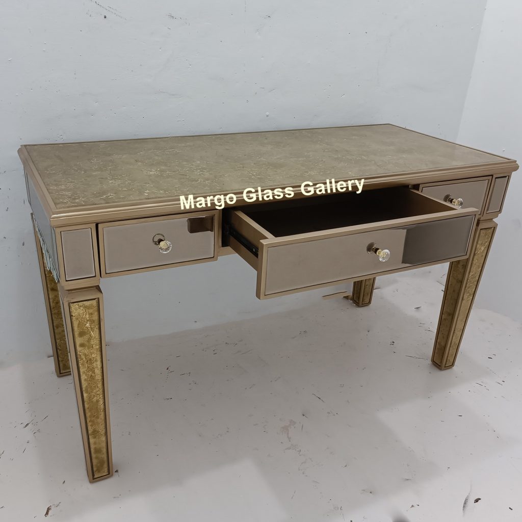 MG 006331 Desk Mirror Table 140 cm x 63 cm x 82 cm – Artisan decorative mirror mirror premium quality glass with ornate frame handcrafted in Indonesia