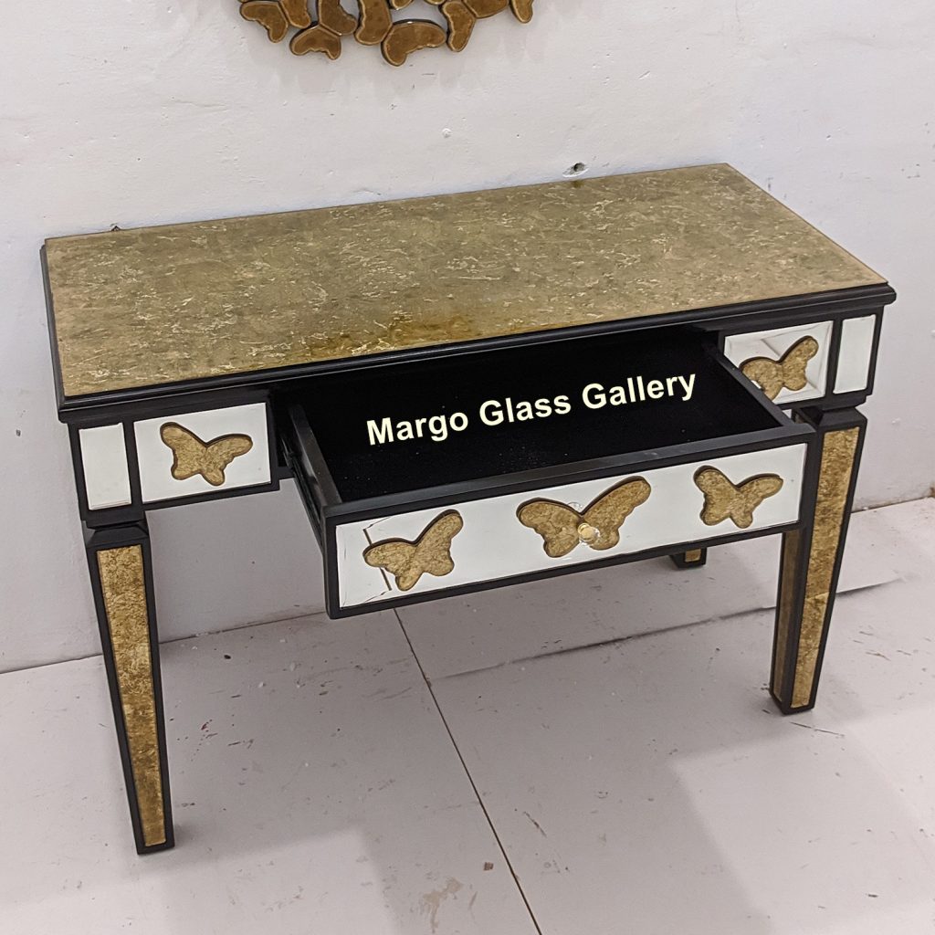 MG 006333 Desk Mirror Table Uk 80 cm x 80 cm Table Uk 100 cm x 50 cm x 75 cm – Artisan decorative mirror mirror premium quality glass with ornate frame handcrafted in Indonesia