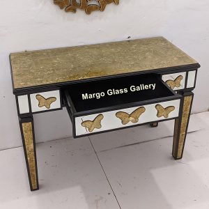 MG 006333 Desk Mirror Table Uk 80 cm x 80 cm Table Uk 100 cm x 50 cm x 75 cm – Artisan decorative mirror mirror premium quality glass with ornate frame handcrafted in Indonesia