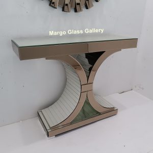 MG 006339 Sun Burn Brown Mirror with Console Brown Uk 100 cm x 100 cm Console 120 cm x 40 cm x 90 cm – Elegant decorative mirror mirror premium quality glass with ornate frame handcrafted in Indonesia