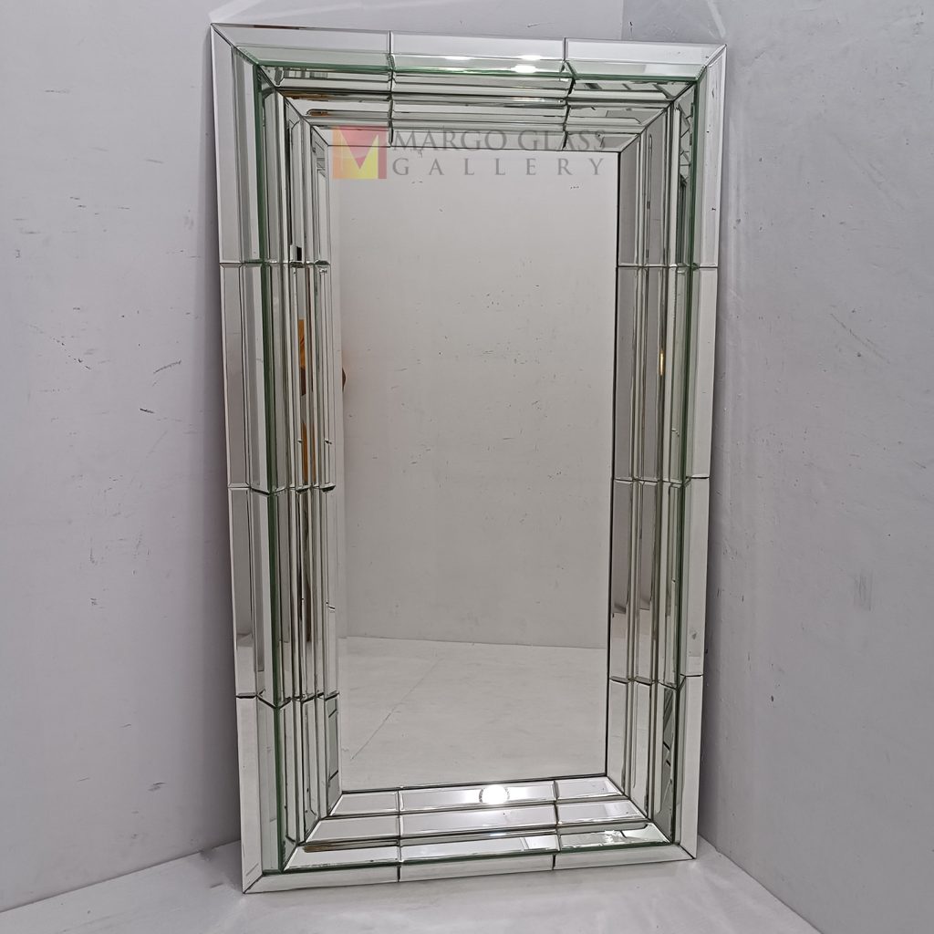 Modern Rectangle Large Mirror 3D – Classic decorative mirror mirror premium quality glass with ornate frame handcrafted in Indonesia