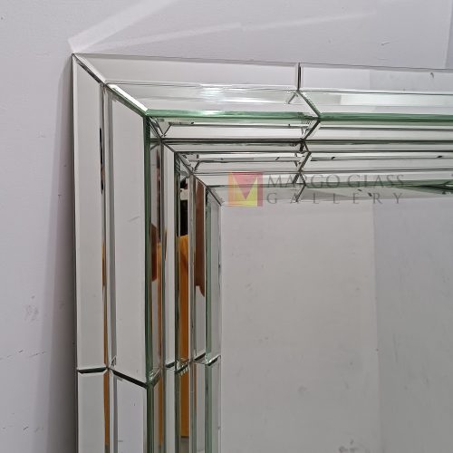 Modern Rectangle Large Mirror 3D – Handcrafted decorative mirror mirror premium quality glass with ornate frame handcrafted in Indonesia