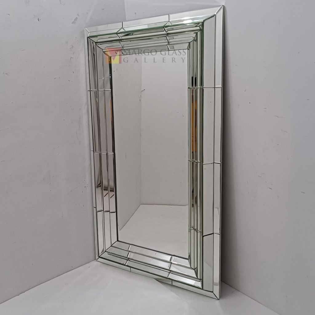 Modern Rectangle Large Mirror 3D – Luxury decorative mirror mirror premium quality glass with ornate frame handcrafted in Indonesia