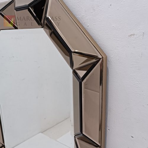 Octagonal Wall Mirror – Handcrafted decorative mirror mirror premium quality glass with ornate frame handcrafted in Indonesia
