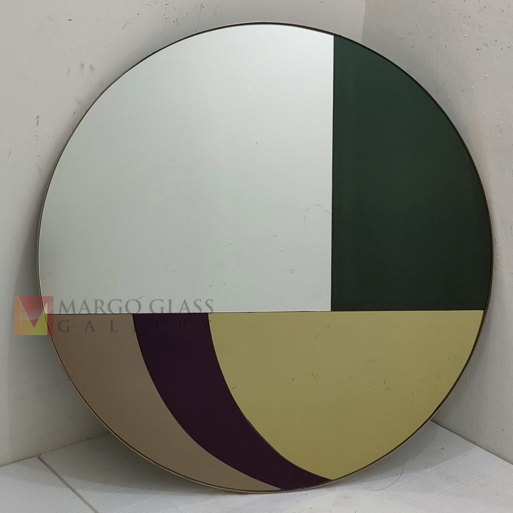 Round Wall Mirror – Premium decorative mirror mirror premium quality glass with ornate frame handcrafted in Indonesia
