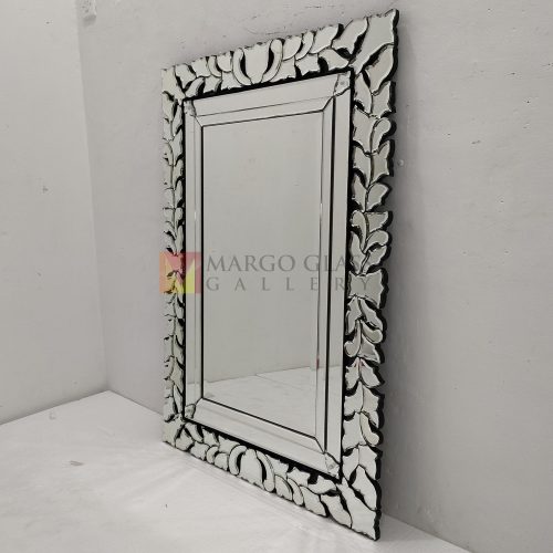 MG 080112 Full Lenght Mirror Rectangular Full crown Size 114 x 80 cm – Elegant decorative mirror mirror premium quality glass with ornate frame handcrafted in Indonesia