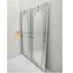 Rectangle Venetian Wall Mirror – Premium venetian mirror hand-etched glass with ornate frame handcrafted in Indonesia