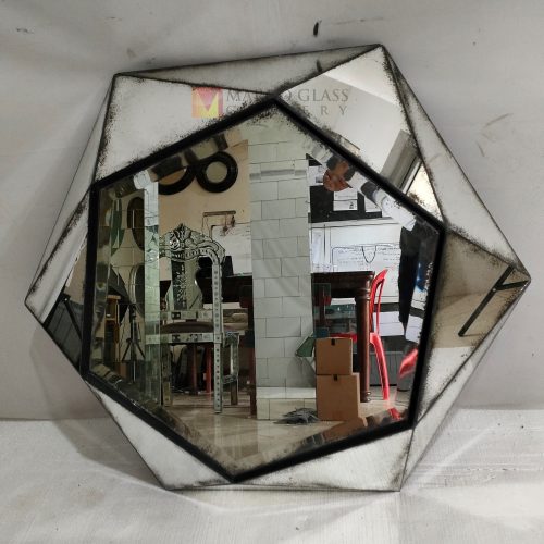 Antique Octagonal 3D Wall Mirror MG 014434