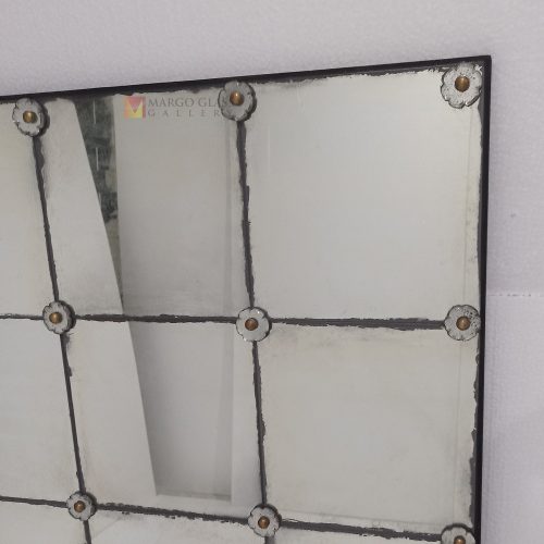 Risma Antique Mirror Panel – Handcrafted antique mirror antique glass with gold frame handcrafted in Indonesia