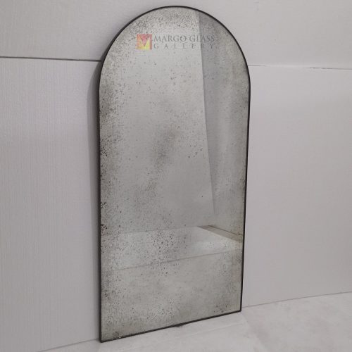 Oval Antique With iron Frame – Luxury antique mirror antique glass with gold frame handcrafted in Indonesia