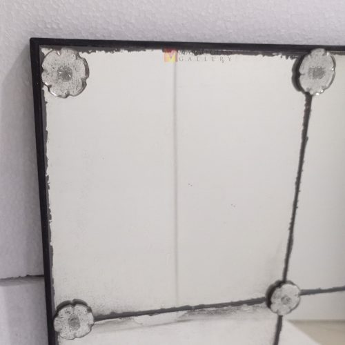 Mosaik Antique Mirror Panel – Classic antique mirror antique glass with gold frame handcrafted in Indonesia