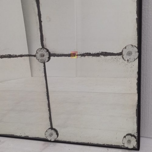Mosaik Antique Mirror Panel – Artisan antique mirror antique glass with gold frame handcrafted in Indonesia