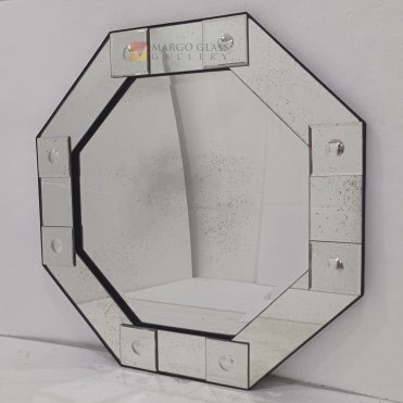 Octagonal Antique Wall Mirror