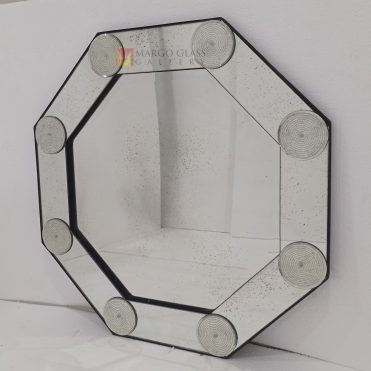 Octagonal Antique Mirror