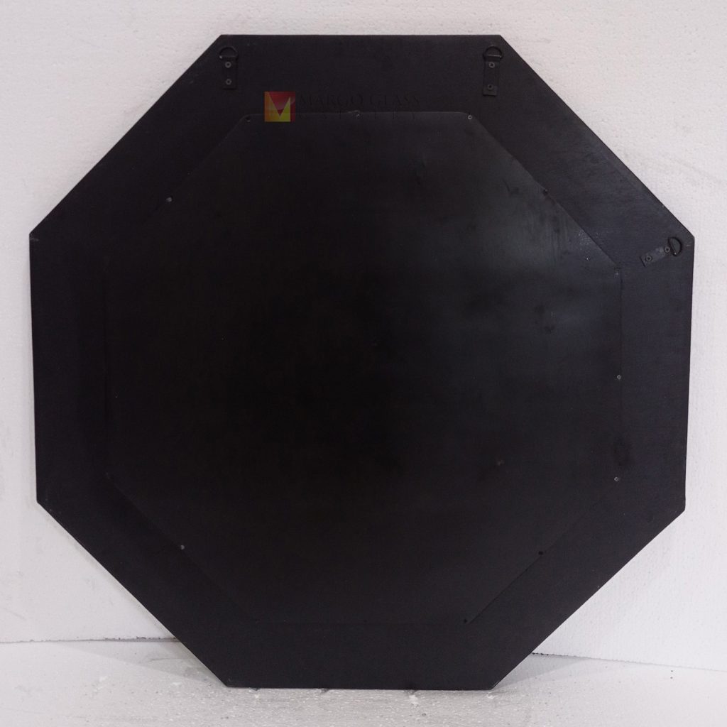 Octagonal Antique Mirror – Luxury antique octagonal mirror antique glass with silver frame handcrafted in Indonesia