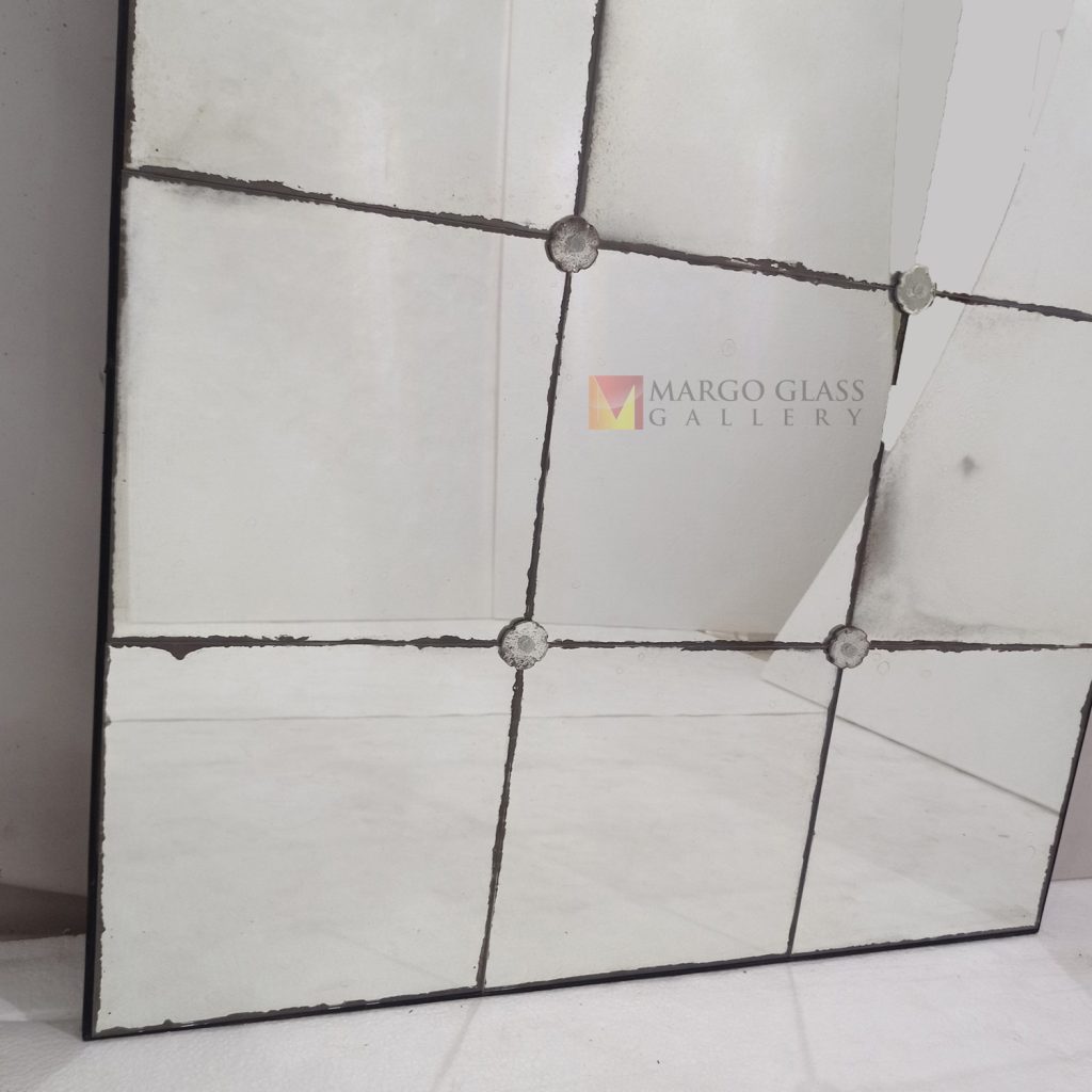 Rectangle Mosaic Mirror – Classic decorative mirror mirror premium quality glass with ornate frame handcrafted in Indonesia