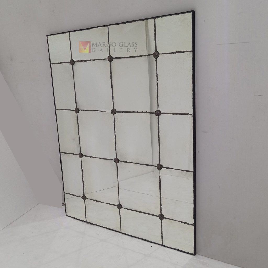 Mirror Mozaic Antique – Elegant antique mirror antique glass with gold frame handcrafted in Indonesia