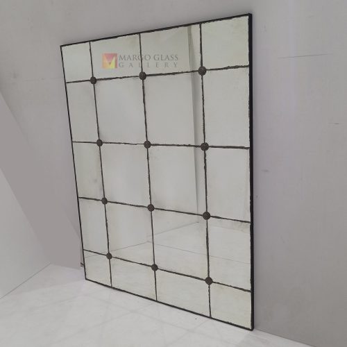 Mirror Mozaic Antique – Elegant antique mirror antique glass with gold frame handcrafted in Indonesia