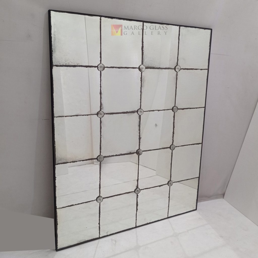 Antique Mirror Mozaik – Elegant antique mirror antique glass with gold frame handcrafted in Indonesia