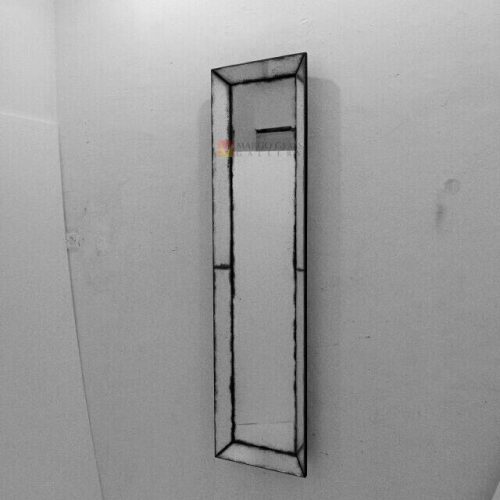 Tray Long Antique – Artisan antique mirror antique glass with gold frame handcrafted in Indonesia