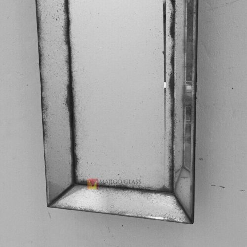 Tray Long Antique – Handcrafted antique mirror antique glass with gold frame handcrafted in Indonesia